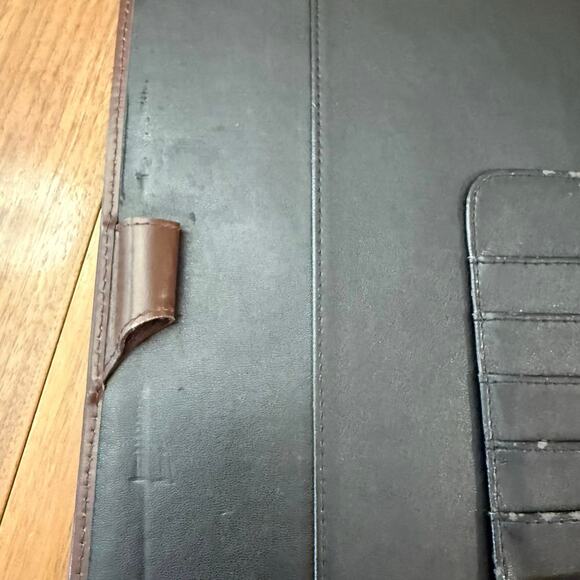 Franklin Covey Italian Leather Padfolio Brown Planner 12.75” x 9.5” - Picture 10 of 16